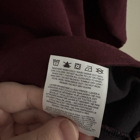 Nike Men Size L Burgundy Side Zip Sportswear Tech Fleece Funnel Neck Hoodie - Picture 12 of 13